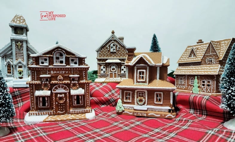 Gingerbread Village from a Colorful Christmas Village