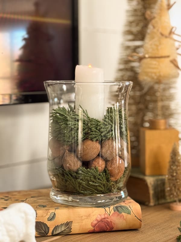 Glass Vase Christmas Candleholders