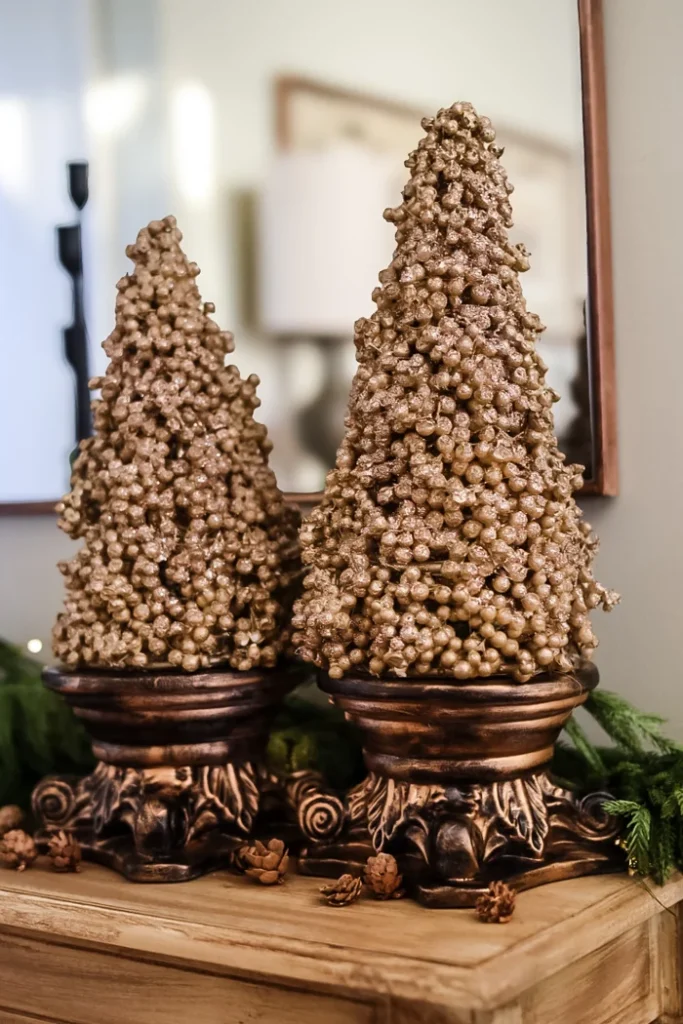 Gold Berry Topiary Trees