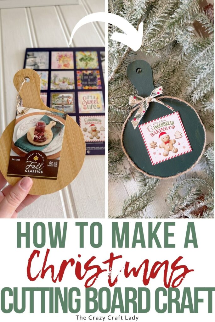 How to Make a Christmas Cutting Board Craft