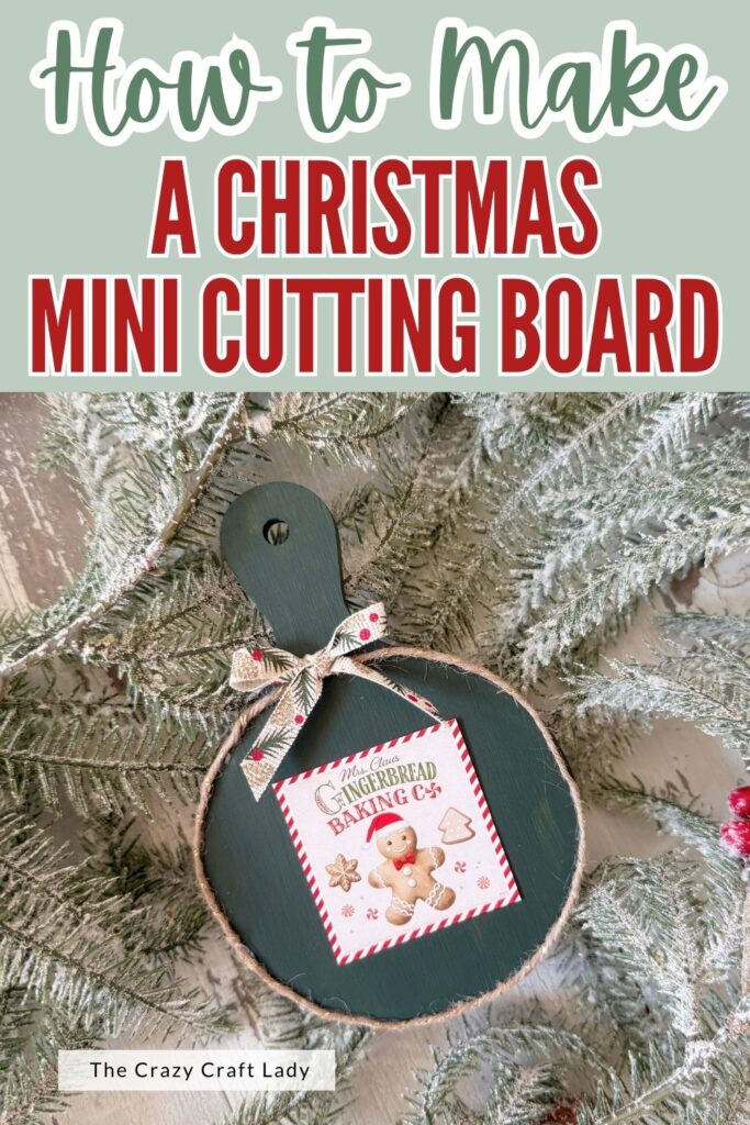 How to Make a Christmas Mini Cutting Board