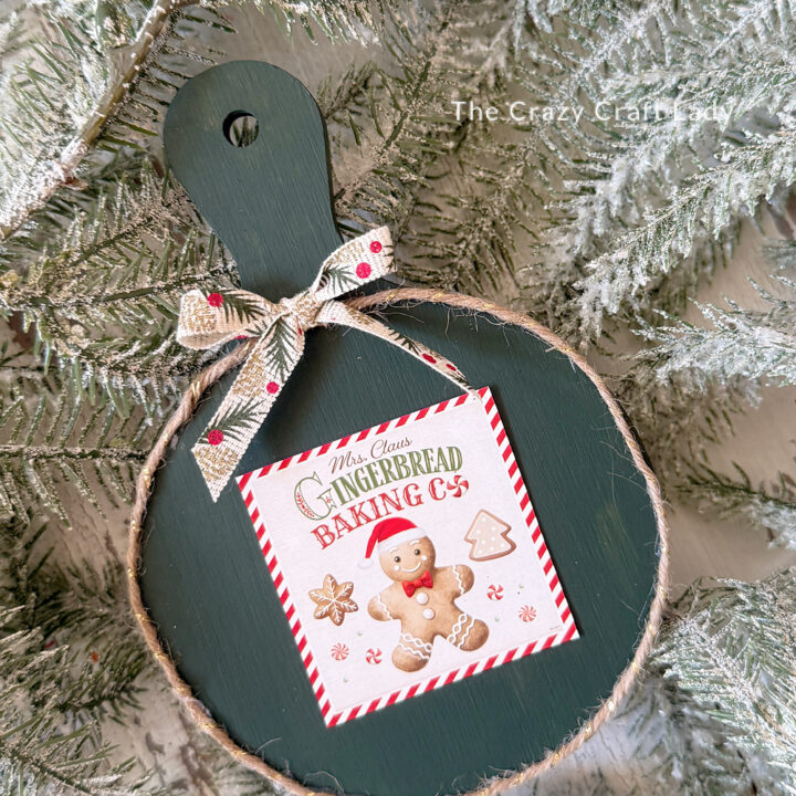 Mini Gingerbread Cutting Board Craft