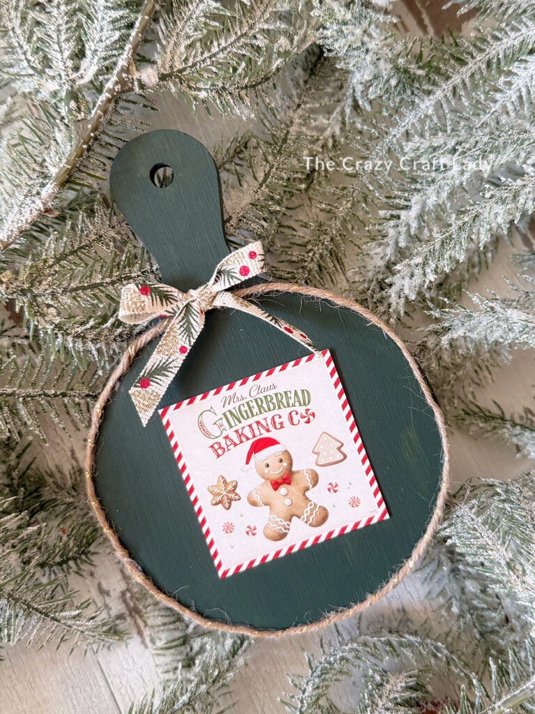 Mini Gingerbread Cutting Board Craft