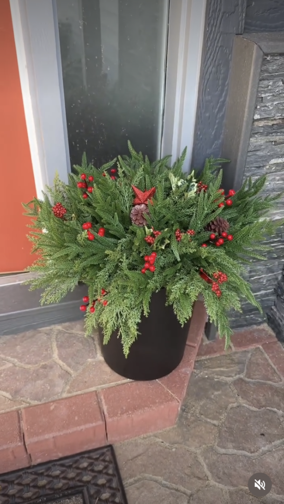 Trash Can and Pool Noodle Porch Planter