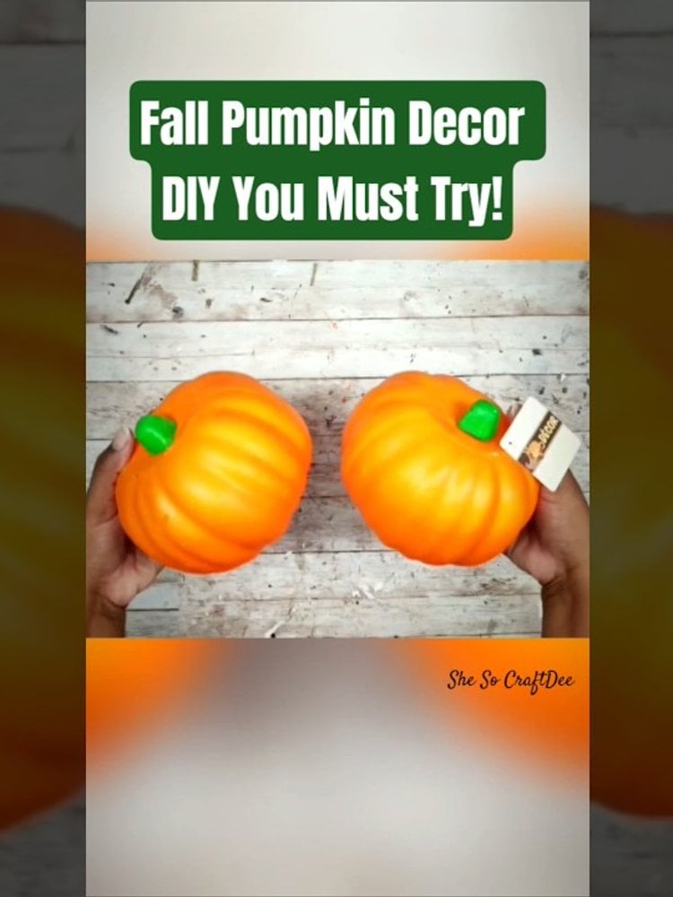 Beaded Dollar Tree foam pumpkins